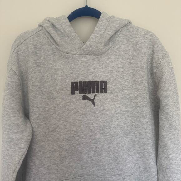 PUMA Hooded, Embroidered Sweatshirt with Kangaroo Pocket - Picture 2 of 5